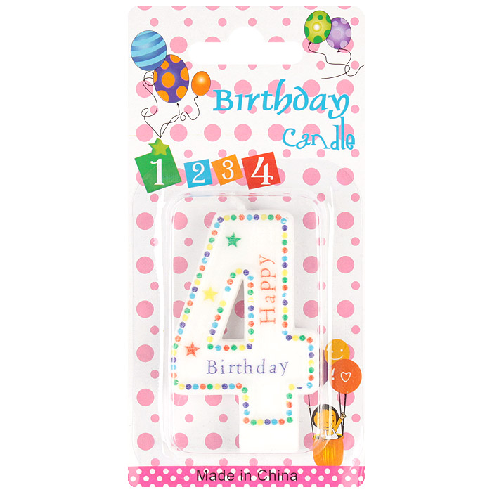 Свеча "Цифра 4" Свеча "Цифра 4"