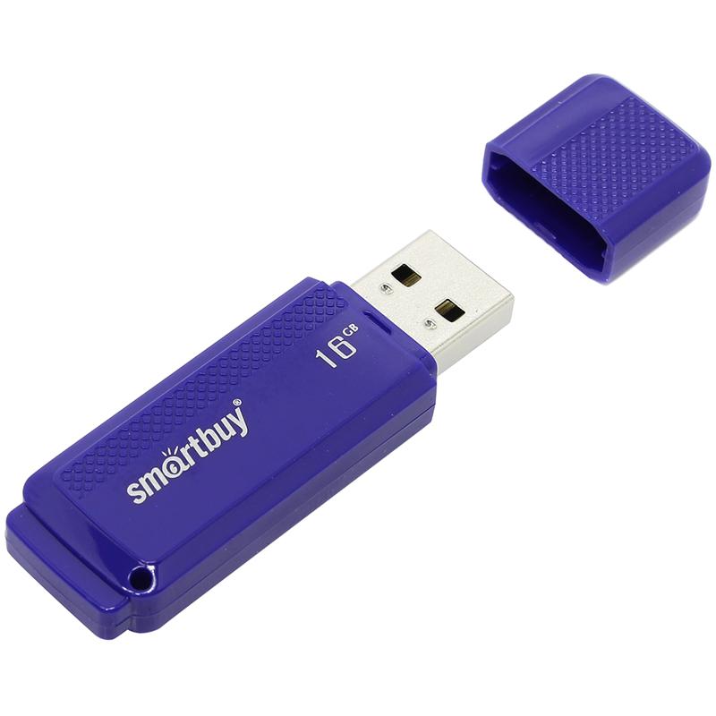 Память Smart Buy "Dock" 16GB, USB 2.0 Flash Drive, синий SB16GBDK-B Память Smart Buy "Dock" 16GB, USB 2.0 Flash Drive, синий SB16GBDK-B