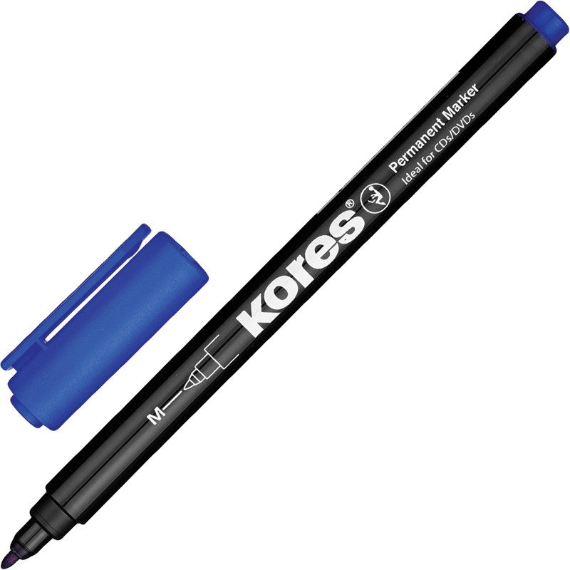 Маркер Перманент KORES синий 1 мм штр. 9023800221032 Маркер Перманент KORES синий 1 мм штр. 9023800221032