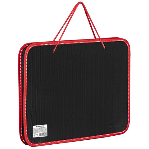 Папка на молнии пластиковая с ручками BRAUBERG "Contract", А4, Папка на молнии пластиковая с ручками BRAUBERG "Contract", А4,