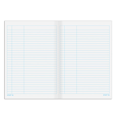 Книга учета 48 л., пустографка, обложка из мелованного картона, блок офсет, (А4 Книга учета 48 л., пустографка, обложка из мелованного картона, блок офсет, (А4