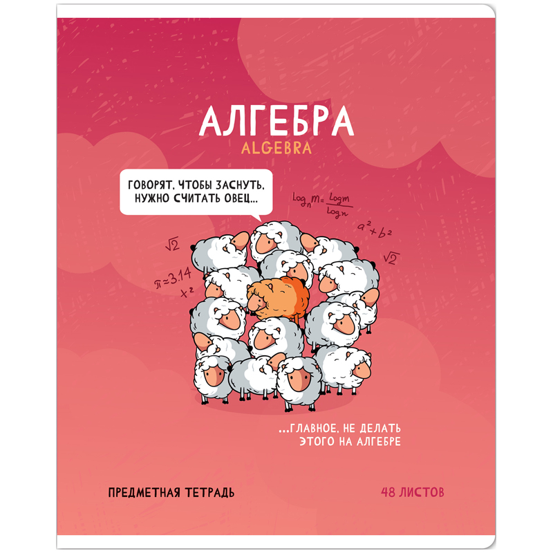 Тетрадь предметная 48л. ArtSpace "Не по правилам" - Алгебра, глянцевая Тетрадь предметная 48л. ArtSpace "Не по правилам" - Алгебра, глянцевая