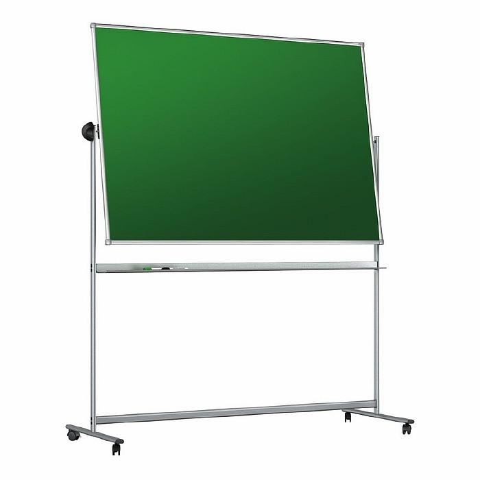 Доска меловая - магнитная-зелен/маркерная-белая 100х150 вращ. мобильн штр. Доска меловая - магнитная-зелен/маркерная-белая 100х150 вращ. мобильн штр.