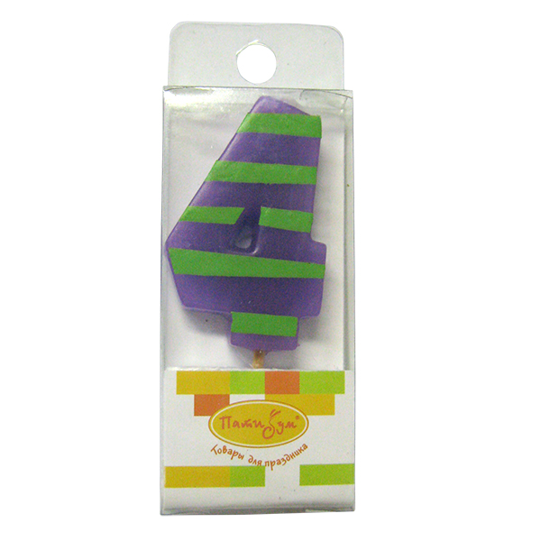 Свеча 5см Цифрамини 4 Свеча 5см Цифрамини 4