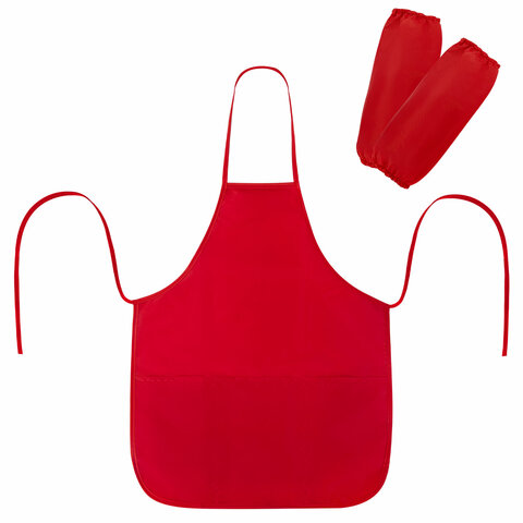 Фартук с нарукавниками для уроков труда ПИФАГОР, малый, полиэстер, 39х49 см, Фартук с нарукавниками для уроков труда ПИФАГОР, малый, полиэстер, 39х49 см,