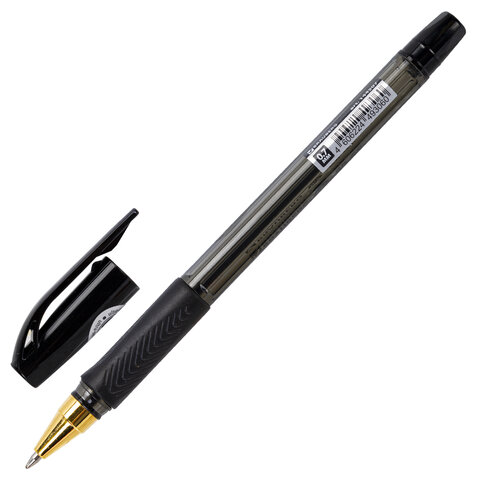 Ручка шариковая BRAUBERG BP-GT GLD BLACK, ЧЕРНАЯ, корпус тонированный, пишущий Ручка шариковая BRAUBERG BP-GT GLD BLACK, ЧЕРНАЯ, корпус тонированный, пишущий