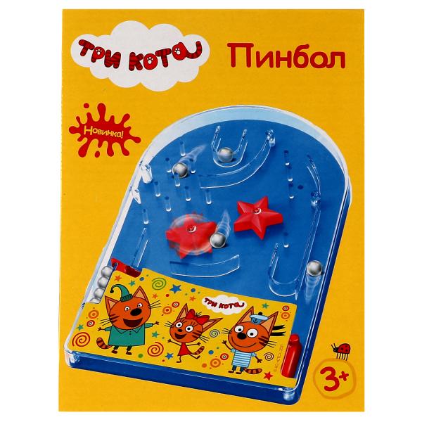 Настольная игра пинбол, Три Кота кор.19,5*14,5*3см. ИГРАЕМ ВМЕСТЕ Настольная игра пинбол, Три Кота кор.19,5*14,5*3см. ИГРАЕМ ВМЕСТЕ