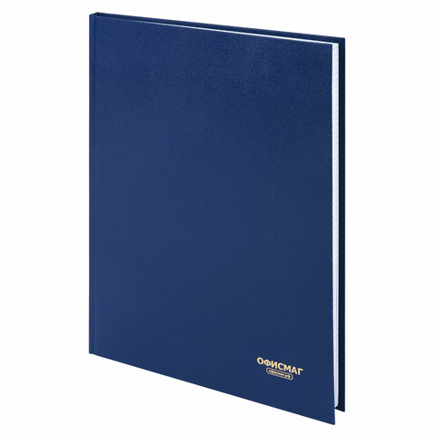 Книга учета 96 л., клетка, твердая, бумвинил, блок офсет, А4 (200х290 мм),