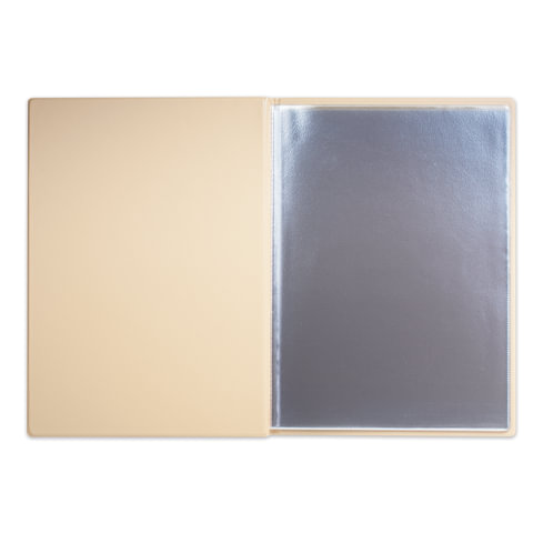 Папка "Меню" на трех винтах, с 10 файлами, 220х320 мм, бежевая, Папка "Меню" на трех винтах, с 10 файлами, 220х320 мм, бежевая,