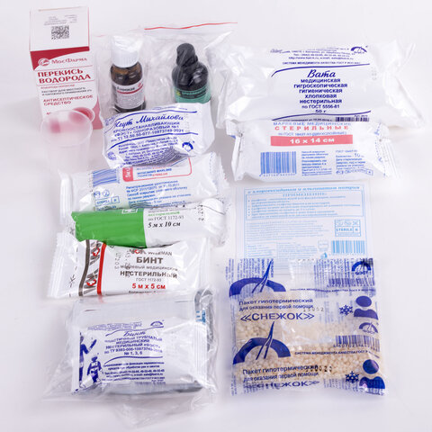 Аптечка первой помощи универсальная ФЭСТ, до 7 человек, футляр из полистирола, № Аптечка первой помощи универсальная ФЭСТ, до 7 человек, футляр из полистирола, №