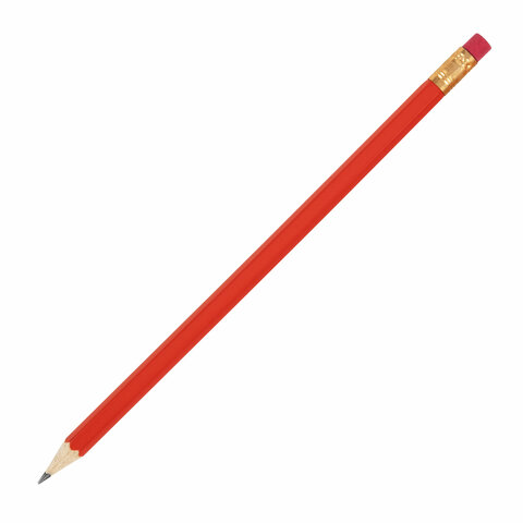 Карандаш чернографитный KOH-I-NOOR, 1 шт., "Astra", НВ, с резинкой,