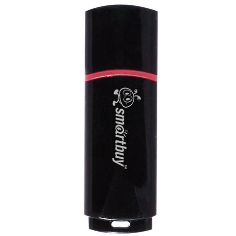 Флэш-диск 16 GB, SMARTBUY Crown, USB 2.0, черный, SB16GBCRW-K Флэш-диск 16 GB, SMARTBUY Crown, USB 2.0, черный, SB16GBCRW-K