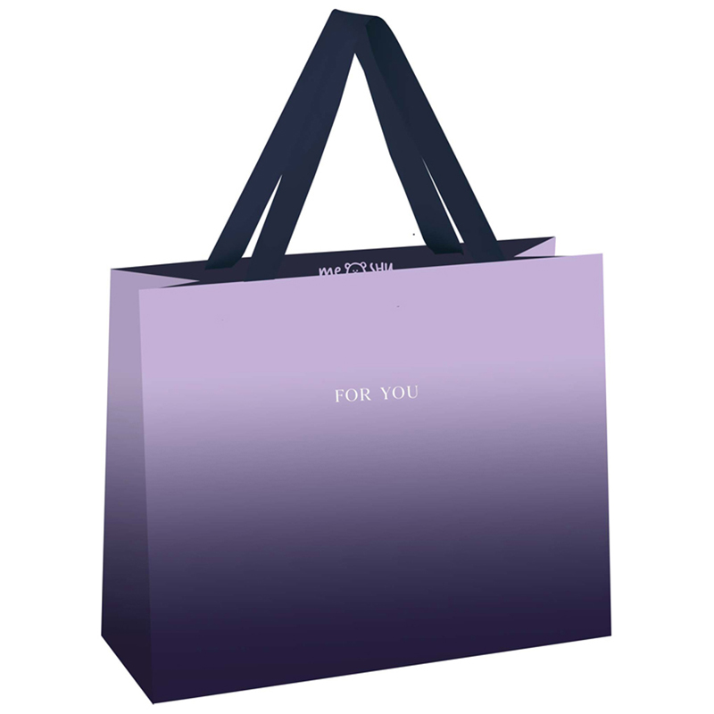 Пакет подарочный 23*18*10см, MESHU "Duotone. Purple gradient", отд. Пакет подарочный 23*18*10см, MESHU "Duotone. Purple gradient", отд.