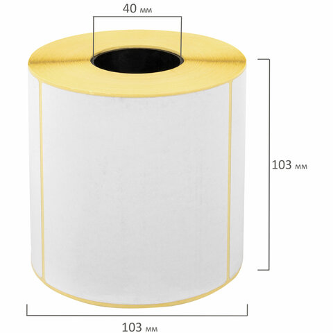 Этикетка ТермоЭко (100х100 мм), 500 этикеток в ролике, светостойкость до 2 Этикетка ТермоЭко (100х100 мм), 500 этикеток в ролике, светостойкость до 2