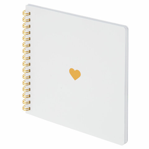 Фотоальбом 22х22 см, 20 белых листов, уголки, стикеры, ручки, клей, BRAUBERG Фотоальбом 22х22 см, 20 белых листов, уголки, стикеры, ручки, клей, BRAUBERG