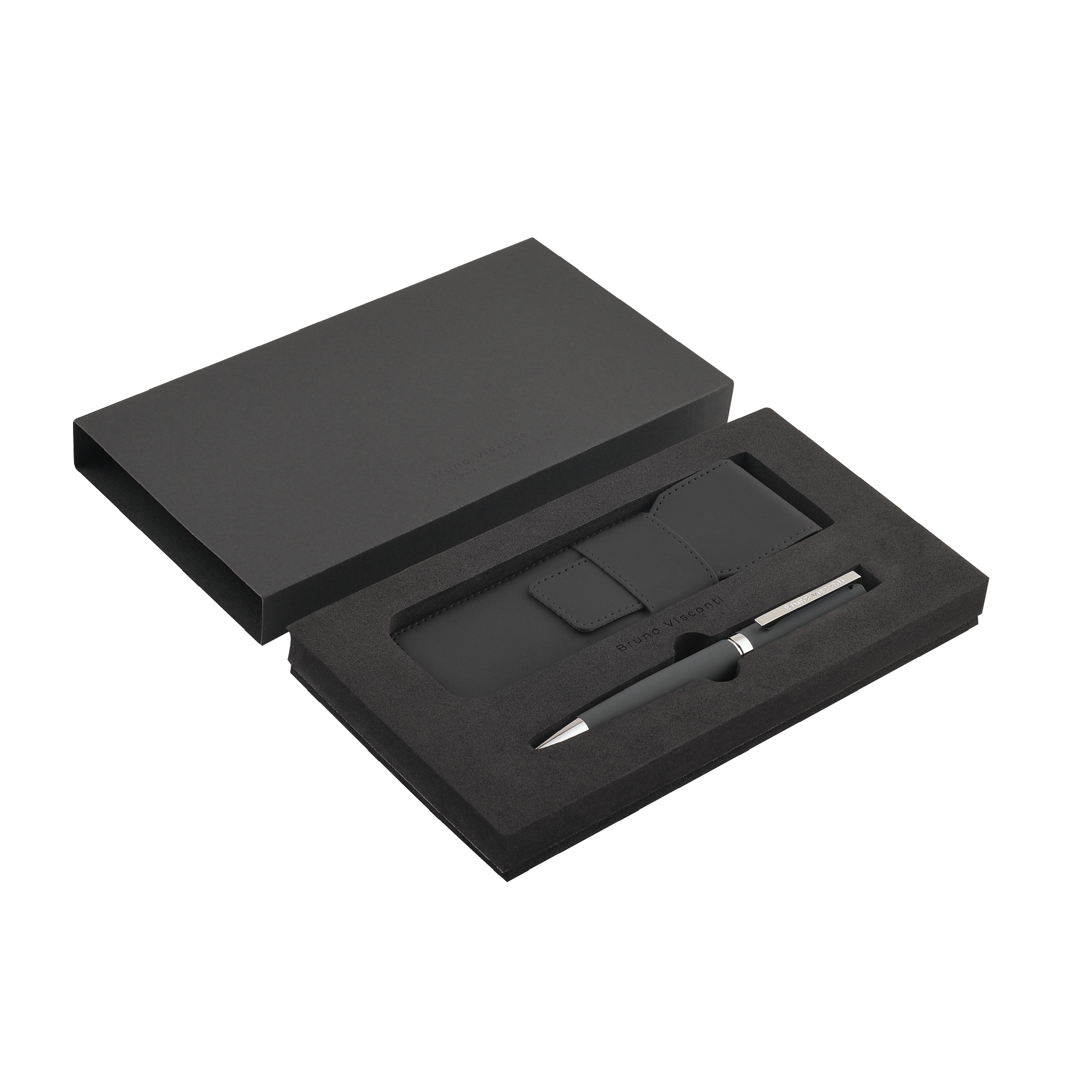 РУЧКА "MILANO" В ПОДАРОЧНОМ ЧЕХЛЕ, 1.0 ММ, СИНЯЯ (корпус серый, чехол РУЧКА "MILANO" В ПОДАРОЧНОМ ЧЕХЛЕ, 1.0 ММ, СИНЯЯ (корпус серый, чехол