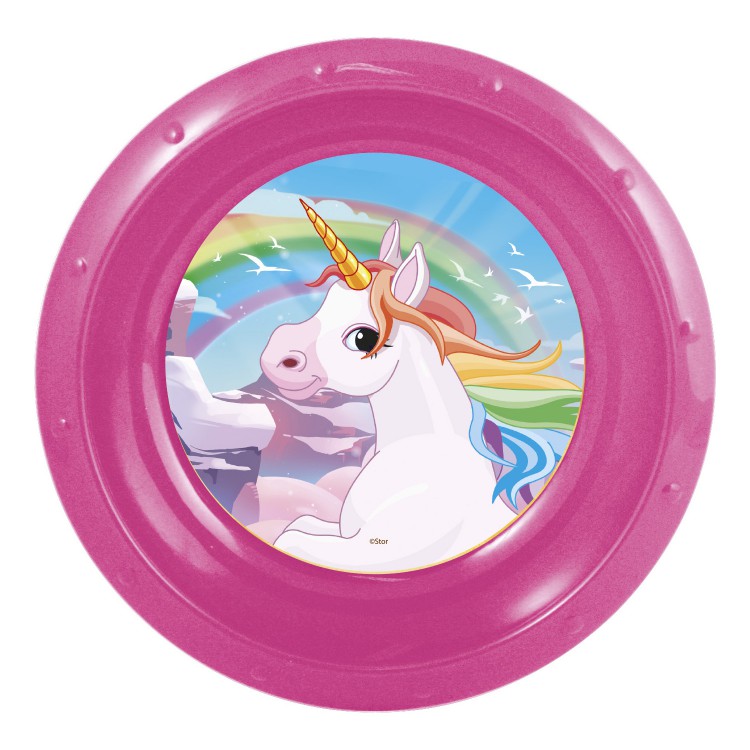 Миска пластиковая. Сияющий единорог Миска пластиковая. Сияющий единорог