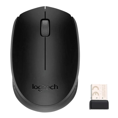 Мышь беспроводная LOGITECH B170, 2 кнопки + 1 колесо-кнопка, оптическая, черная, Мышь беспроводная LOGITECH B170, 2 кнопки + 1 колесо-кнопка, оптическая, черная,
