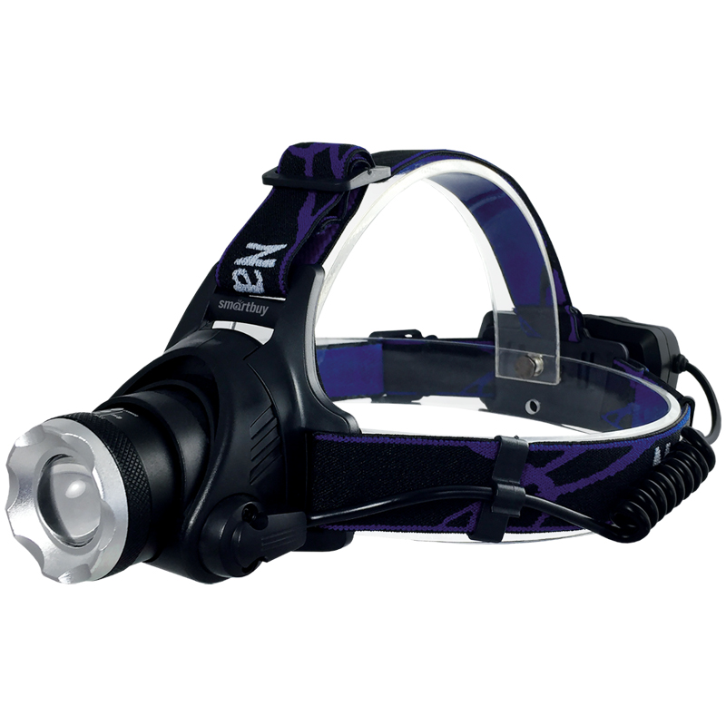 Фонарь налобный Smartbuy SBF-HL024, аккумуляторный, светодиодный, 5 LED, черный Фонарь налобный Smartbuy SBF-HL024, аккумуляторный, светодиодный, 5 LED, черный