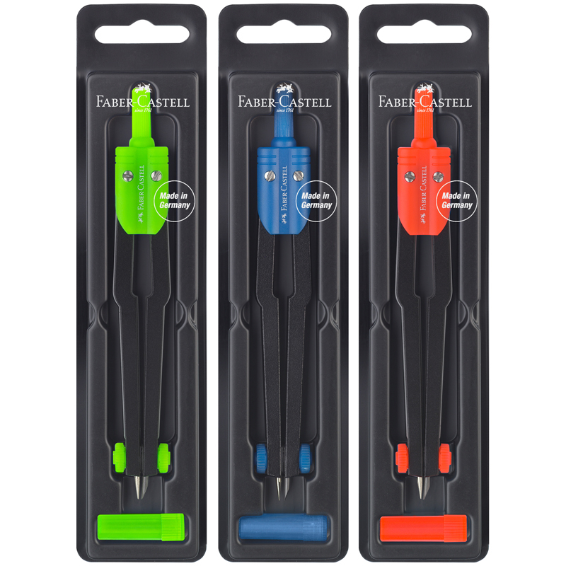 Циркуль Faber-Castell "School&College", пластиковый футляр Циркуль Faber-Castell "School&College", пластиковый футляр