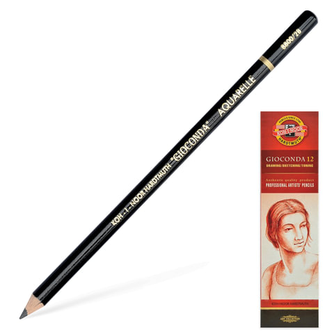 Карандаш чернографитовый, акварельный, художественный, KOH-I-NOOR, 1 шт., Карандаш чернографитовый, акварельный, художественный, KOH-I-NOOR, 1 шт.,