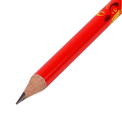Карандаш чернографитный BRAUBERG "HERITAGE", 1 шт., HB, с ластиком,