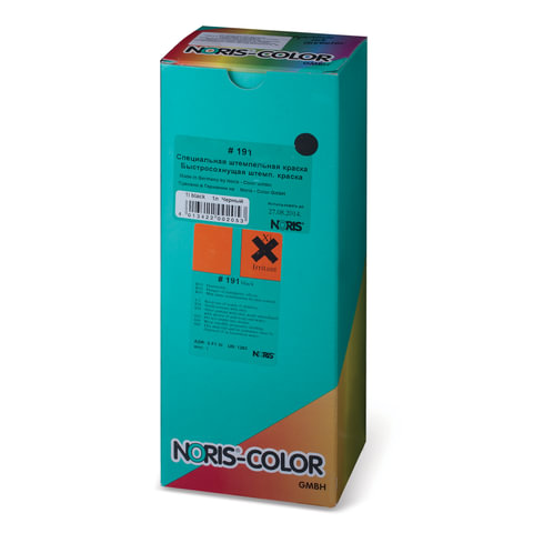 Краска штемпельная NORIS, черная, 1 л (универс. для глянц. бумаги, металла,