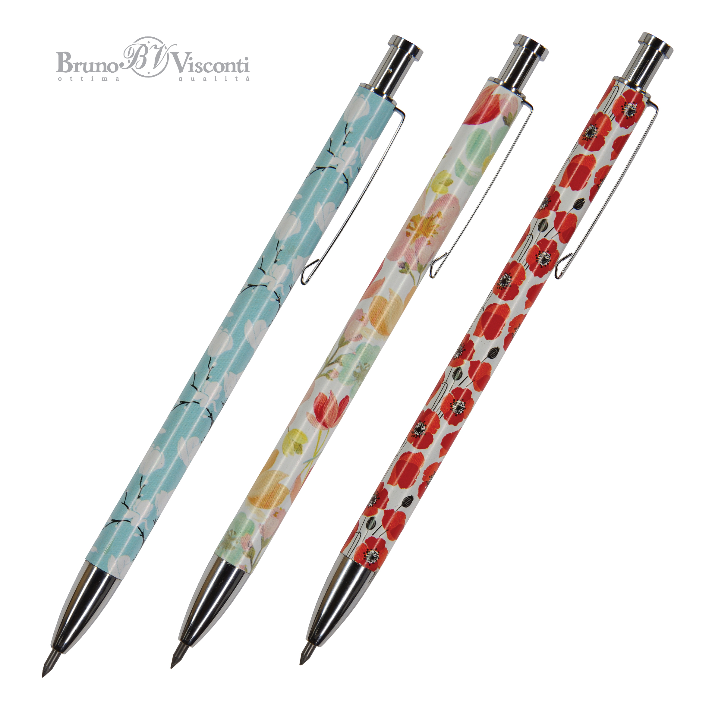 КАРАНДАШ МЕХАНИЧЕСКИЙ MЕТАЛЛИЧЕСКИЙ "Dolce Vita. Цветы" 2 ММ, КАРАНДАШ МЕХАНИЧЕСКИЙ MЕТАЛЛИЧЕСКИЙ "Dolce Vita. Цветы" 2 ММ,