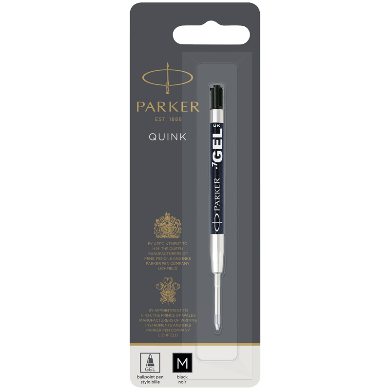 Стержень гелевый Parker "Gel Ball Point" черный, 98мм, 0,7мм, блистер Стержень гелевый Parker "Gel Ball Point" черный, 98мм, 0,7мм, блистер