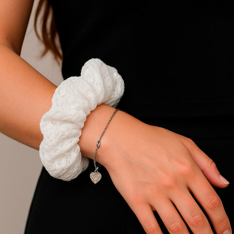 Резинка для волос 3х22 см, скранч, белый, MONTE VITA (МОНТЕ ВИТА), 457121 Резинка для волос 3х22 см, скранч, белый, MONTE VITA (МОНТЕ ВИТА), 457121