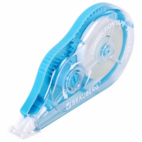 Корректирующая лента BRAUBERG MAXI PLUS, 5 мм х 25 м, механизм перемотки, корпус Корректирующая лента BRAUBERG MAXI PLUS, 5 мм х 25 м, механизм перемотки, корпус