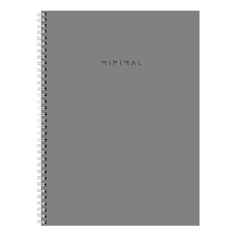 Тетрадь А4, 120 л., BRAUBERG, гребень, клетка, матовая ламинация, "Minimal Тетрадь А4, 120 л., BRAUBERG, гребень, клетка, матовая ламинация, "Minimal