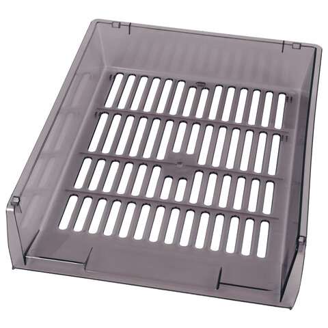 Лотки горизонтальные для бумаг, КОМПЛЕКТ 3 шт., 340х270х70 мм, тонированный Лотки горизонтальные для бумаг, КОМПЛЕКТ 3 шт., 340х270х70 мм, тонированный