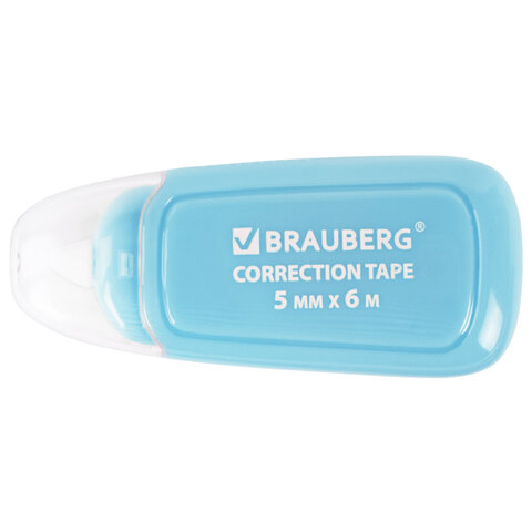 Корректирующая лента BRAUBERG COMPACT PLUS PASTEL, 5 мм х 6 м, корпус ассорти, Корректирующая лента BRAUBERG COMPACT PLUS PASTEL, 5 мм х 6 м, корпус ассорти,