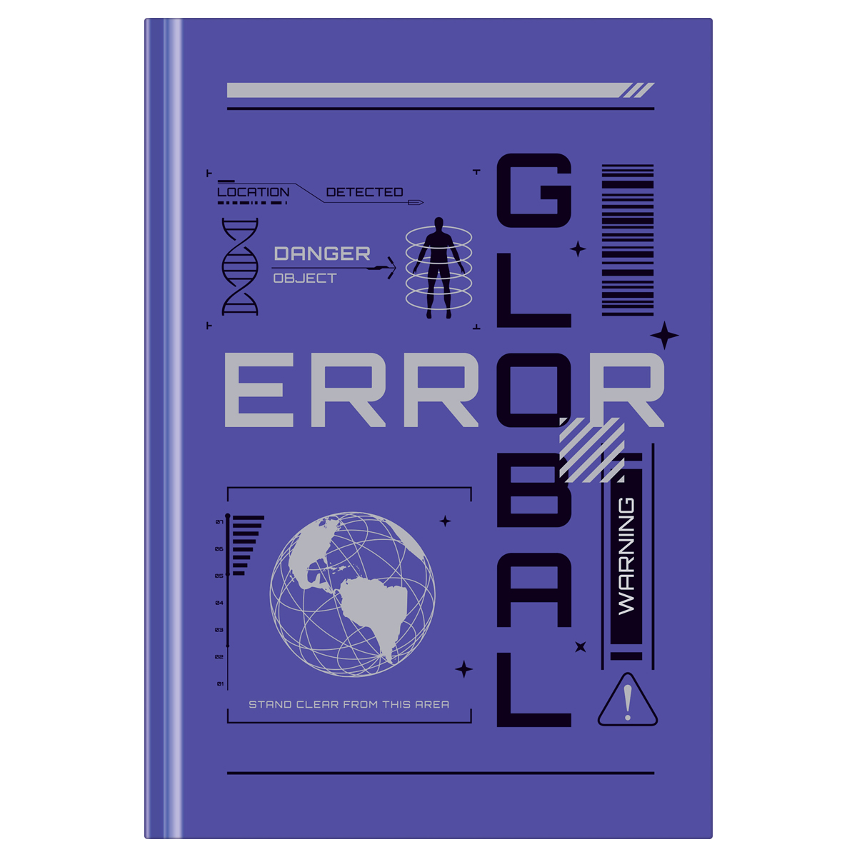 Ежедневник недатированный А5, 160л., 7БЦ BG "Global error", глянцевая Ежедневник недатированный А5, 160л., 7БЦ BG "Global error", глянцевая