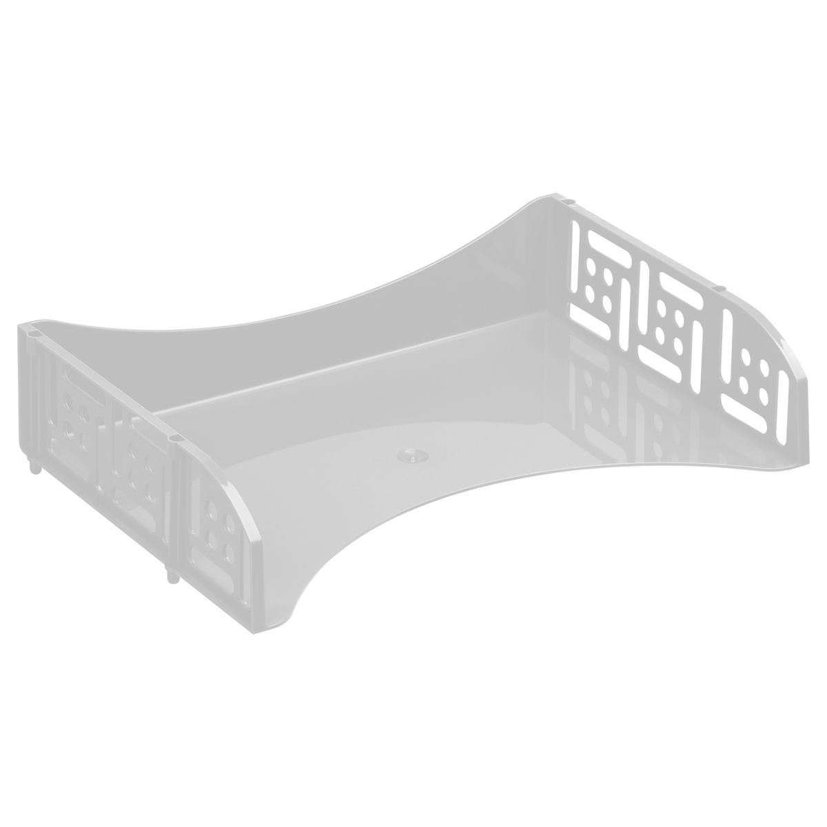 Лоток для бумаг горизонтальный СТАММ "Field", широкая загрузка, белый Лоток для бумаг горизонтальный СТАММ "Field", широкая загрузка, белый