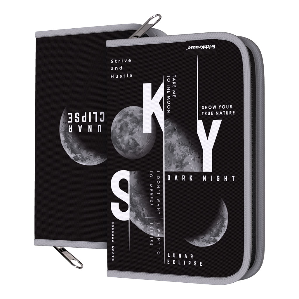Пенал-книжка без наполнения ErichKrause® 135x205x30мм Moon Cycle Пенал-книжка без наполнения ErichKrause® 135x205x30мм Moon Cycle