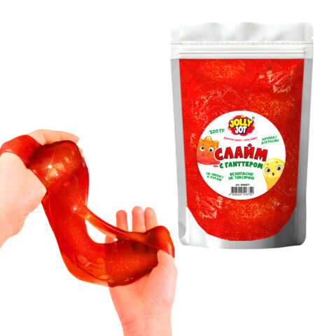 Слайм с глиттером, аромат апельсин, 500 г, JOLLY JOT (ДЖОЛЛИ ДЖОТ), 666671 Слайм с глиттером, аромат апельсин, 500 г, JOLLY JOT (ДЖОЛЛИ ДЖОТ), 666671