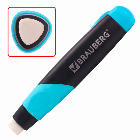Резинка стирательная BRAUBERG "Blaster", в пластиковом футляре,