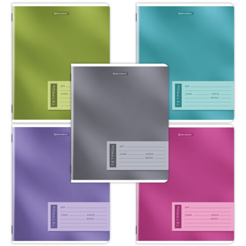 Тетрадь 12 л. BRAUBERG клетка, обложка картон, ONE COLOUR, 107776 Тетрадь 12 л. BRAUBERG клетка, обложка картон, ONE COLOUR, 107776