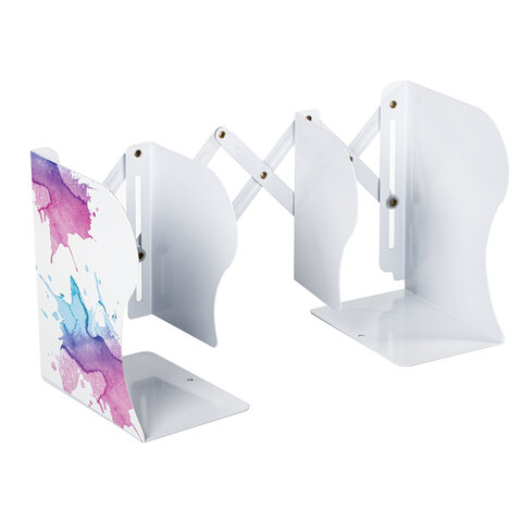 Подставка-держатель для книг и учебников BRAUBERG, раздвижная, металлическая, Подставка-держатель для книг и учебников BRAUBERG, раздвижная, металлическая,