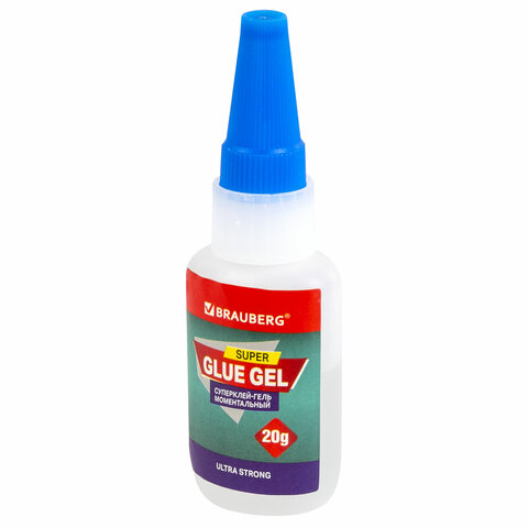 Клей-Гель моментальный ультрапрочный суперклей BRAUBERG EXTRA, 20 г, Клей-Гель моментальный ультрапрочный суперклей BRAUBERG EXTRA, 20 г,