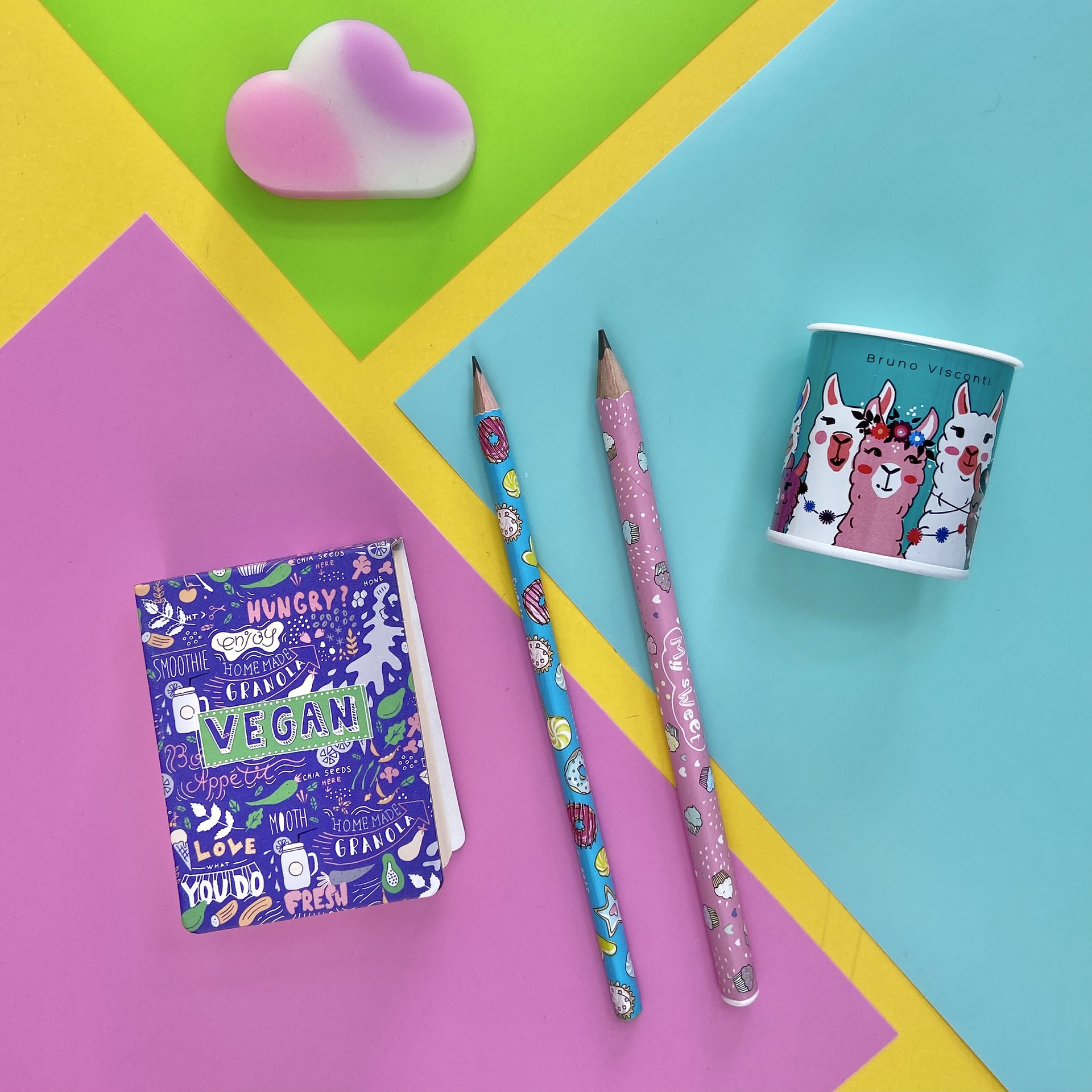 КАРАНДАШ ЧЕРНОГРАФИТОВЫЙ "HappyGraphix Jumbo. My Sweet. Mакаруны" 4В,