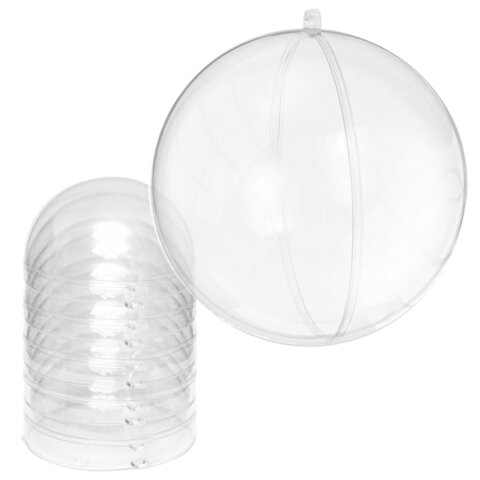 Пластиковые шары для поделок, 9 cм, 5 штук, BRAUBERG HOBBY, 665393