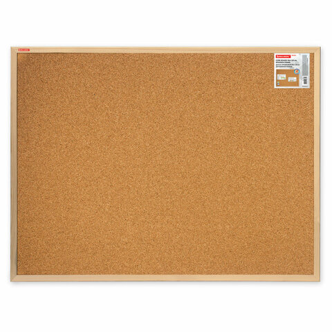 Доска пробковая для объявлений 90х120см, деревянная рамка, BRAUBERG Wood, 238312 Доска пробковая для объявлений 90х120см, деревянная рамка, BRAUBERG Wood, 238312