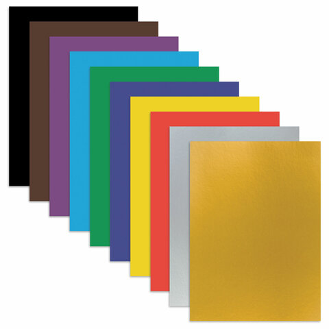 Картон цветной А4 немелованный ВОЛШЕБНЫЙ, 30 л., 10 цветов, в папке, BRAUBERG, Картон цветной А4 немелованный ВОЛШЕБНЫЙ, 30 л., 10 цветов, в папке, BRAUBERG,