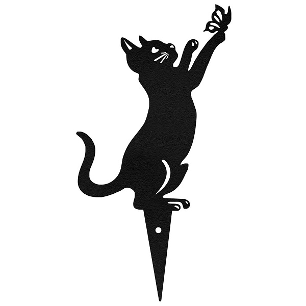 Фигурка садовая "Кошка с бабочкой". Размер 39х18,5 см. Фигурка садовая "Кошка с бабочкой". Размер 39х18,5 см.