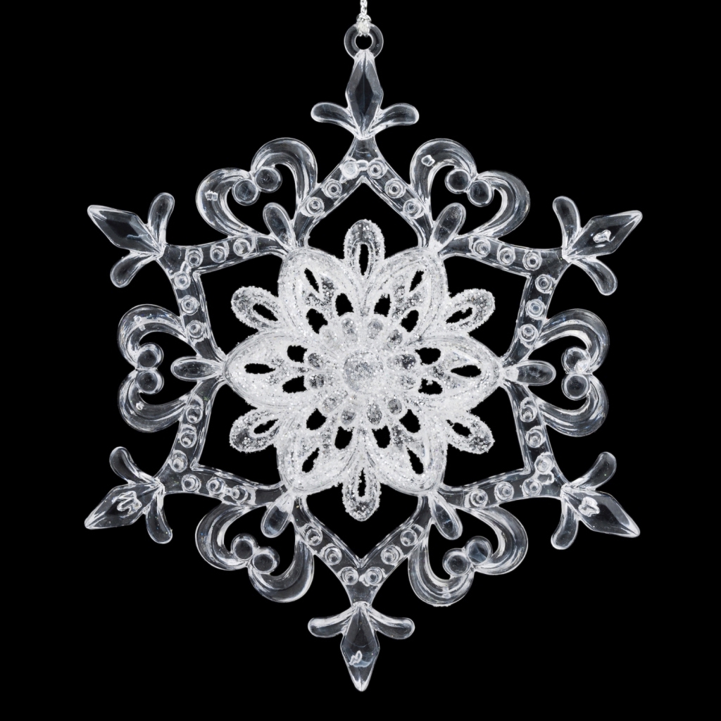 Украшение ErichKrause Decor® Снежинка игривая 12.5см Украшение ErichKrause Decor® Снежинка игривая 12.5см