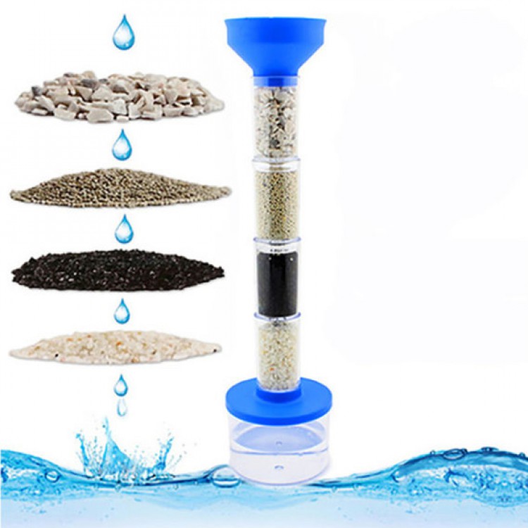 Исследовательский набор Фильтр для очистки воды 4 в 1