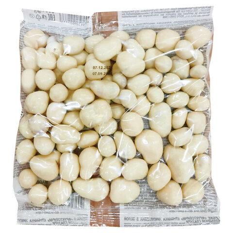 Конфеты драже ФРУКТОВИЧИ клубника в белой глазури, 500 г, пакет, ОС955